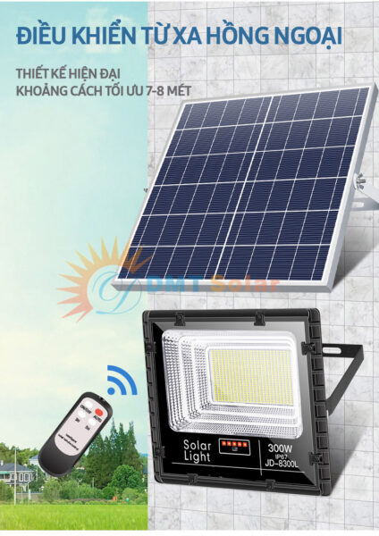 ĐÈN PHA NĂNG LƯỢNG MẶT TRỜI 300W
